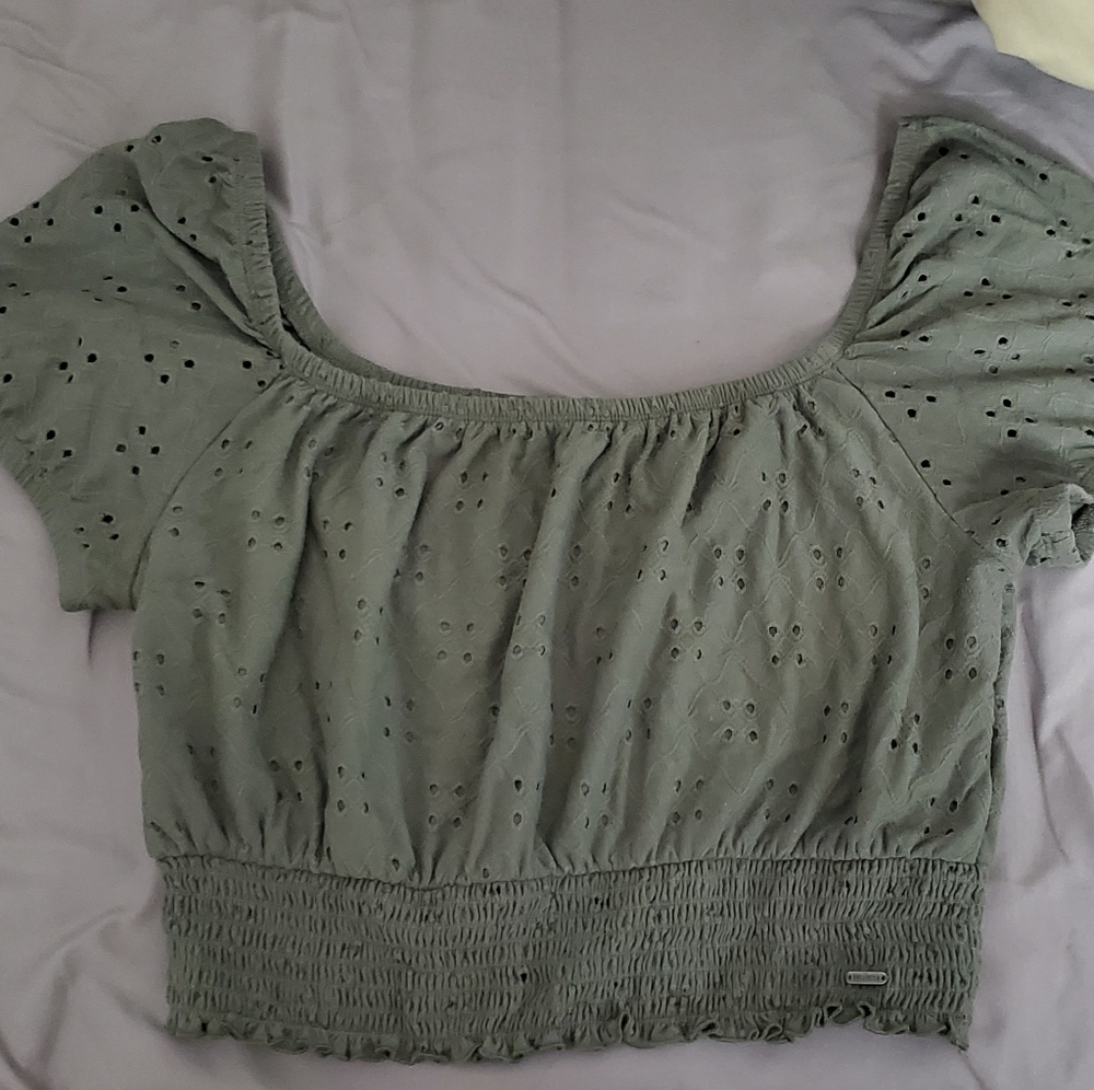 Off the shoulder crop top